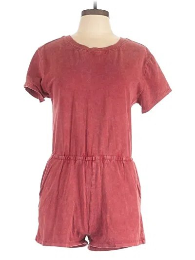 Pre-owned Forever 21 Romper In Burgundy