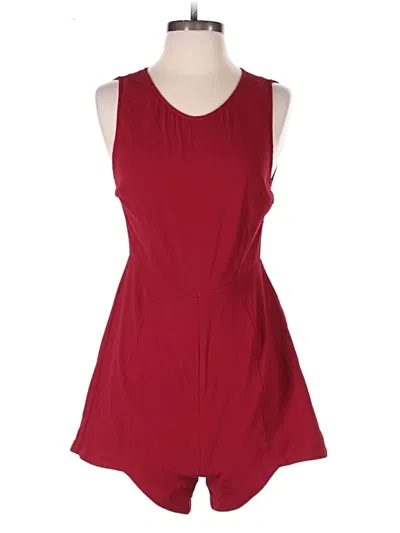 Pre-owned Forever 21 Romper In Burgundy