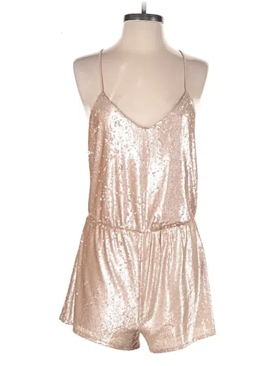 Pre-owned Forever 21 Romper In Gold