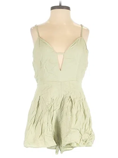 Pre-owned Forever 21 Romper In Green