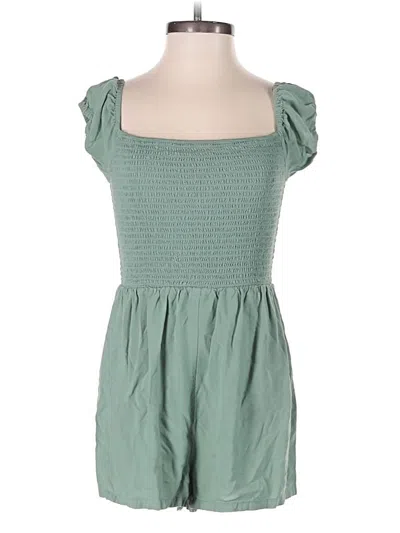 Pre-owned Forever 21 Romper In Green