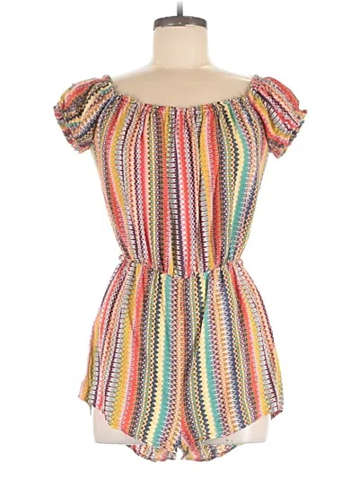 Pre-owned Forever 21 Romper In Orange