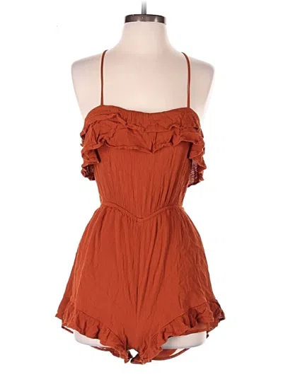 Pre-owned Forever 21 Romper In Orange