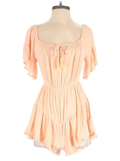 Pre-owned Forever 21 Romper In Orange