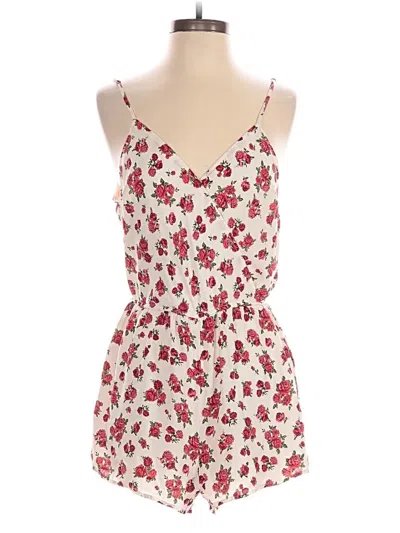 Pre-owned Forever 21 Romper In Red