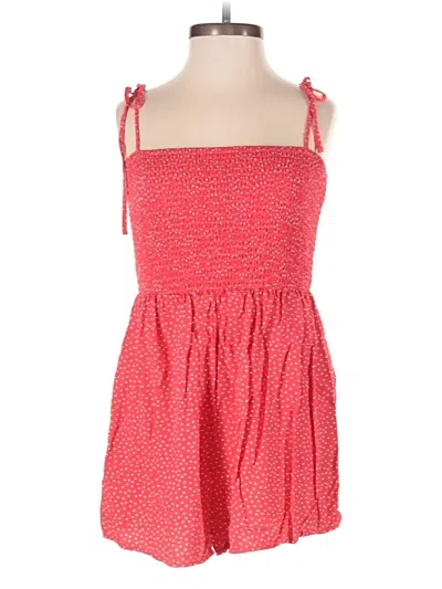 Pre-owned Forever 21 Romper In Red