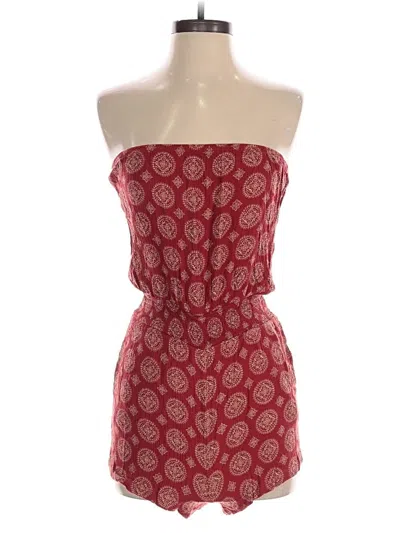 Pre-owned Forever 21 Romper In Red
