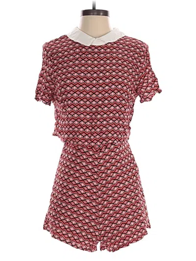 Pre-owned Forever 21 Romper In Red