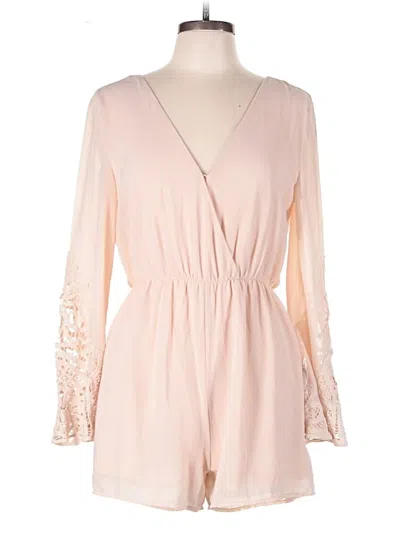 Pre-owned Forever 21 Romper In Tan