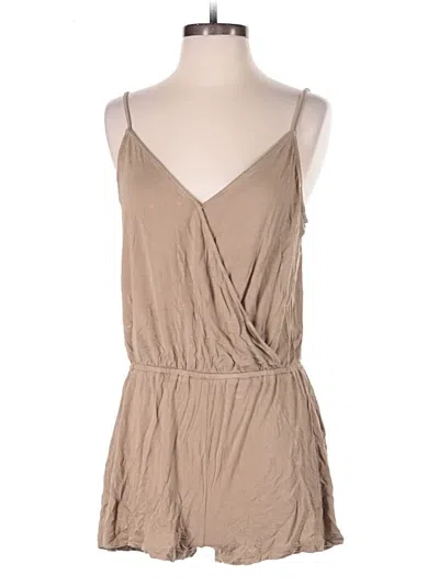 Pre-owned Forever 21 Romper In Tan