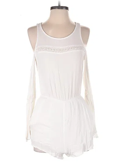 Pre-owned Forever 21 Romper In White