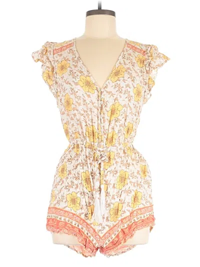 Pre-owned Forever 21 Romper In Yellow