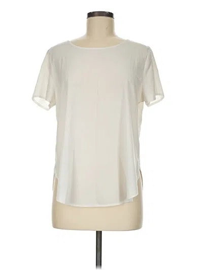 Pre-owned Forever 21 Short Sleeve Blouse In Ivory