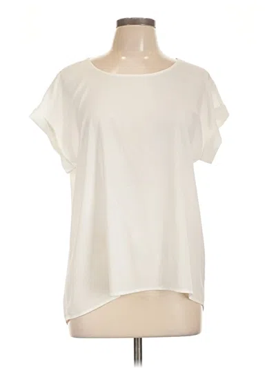 Pre-owned Forever 21 Short Sleeve Blouse In Ivory