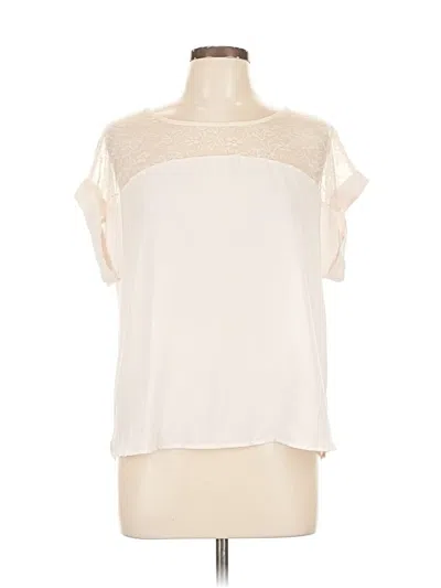 Pre-owned Forever 21 Short Sleeve Blouse In White