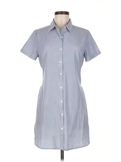 Pre-owned Forever 21 Short Sleeve Button Down Shirt In Gray