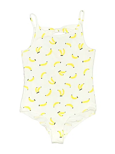 Pre-owned Forever 21 Kids' Short Sleeve Onesie In Yellow