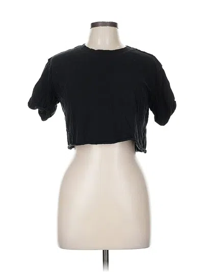 Pre-owned Forever 21 Short Sleeve T-shirt In Black