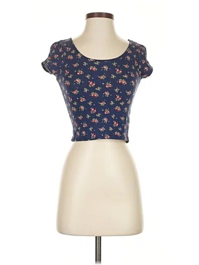 Pre-owned Forever 21 Short Sleeve T-shirt In Blue