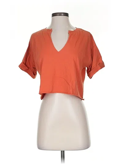Pre-owned Forever 21 Short Sleeve T-shirt In Orange