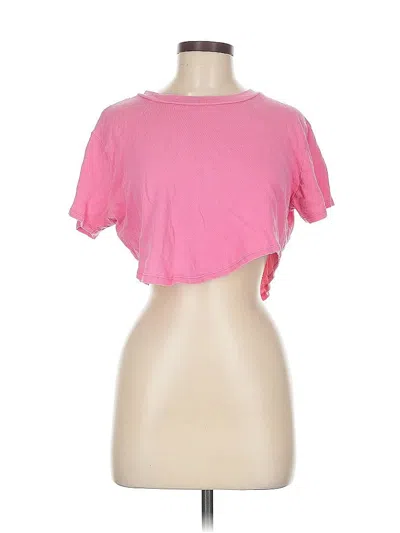 Pre-owned Forever 21 Short Sleeve T-shirt In Pink