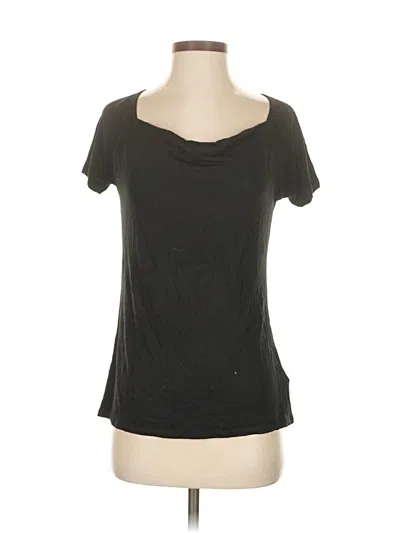 Pre-owned Forever 21 Short Sleeve Top Black Scoop Neck Tops
