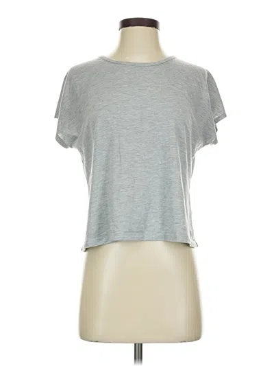 Pre-owned Forever 21 Short Sleeve Top Gray Crew Neck Tops