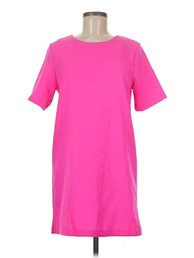 Pre-owned Forever 21 Short Sleeve Top Pink Crew Neck Tops