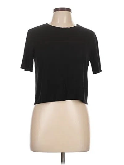 Pre-owned Forever 21 Short Sleeve T-shirt In Black