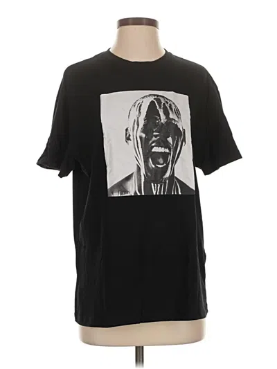 Pre-owned Forever 21 Short Sleeve T-shirt In Black