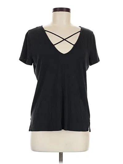 Pre-owned Forever 21 Short Sleeve T-shirt In Black