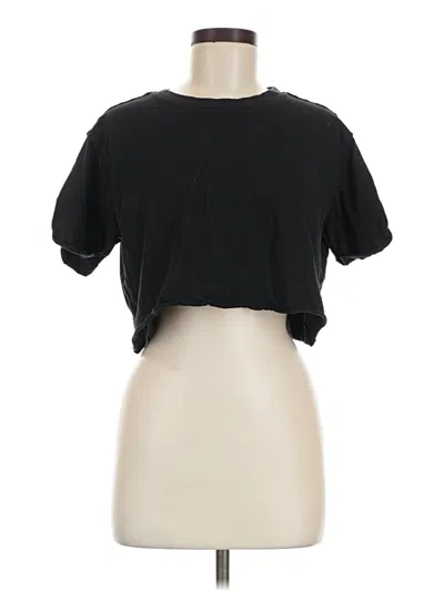 Pre-owned Forever 21 Short Sleeve T-shirt In Black