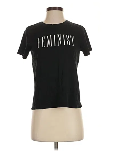Pre-owned Forever 21 Short Sleeve T-shirt In Black