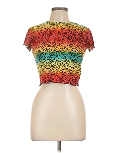 Pre-owned Forever 21 Short Sleeve T-shirt In Gold