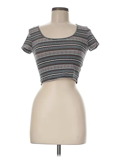 Pre-owned Forever 21 Short Sleeve T-shirt In Gray