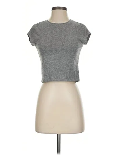 Pre-owned Forever 21 Short Sleeve T-shirt In Gray