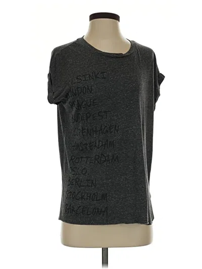 Pre-owned Forever 21 Short Sleeve T-shirt In Gray