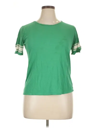 Pre-owned Forever 21 Short Sleeve T-shirt In Green