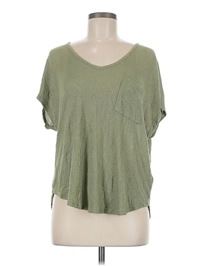 Pre-owned Forever 21 Short Sleeve T-shirt In Green