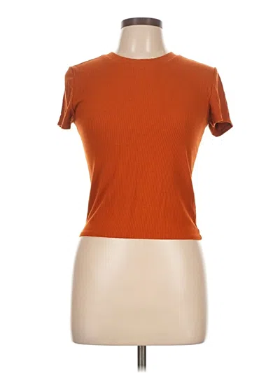 Pre-owned Forever 21 Short Sleeve T-shirt In Orange