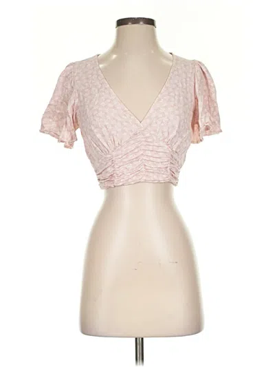 Pre-owned Forever 21 Short Sleeve T-shirt In Pink