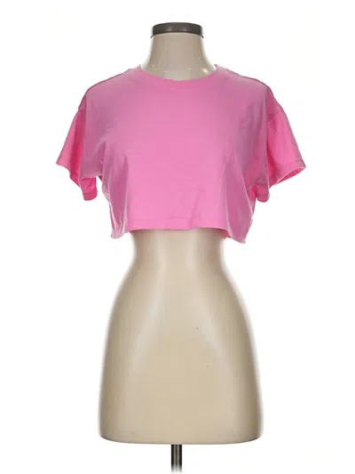 Pre-owned Forever 21 Short Sleeve T-shirt In Pink