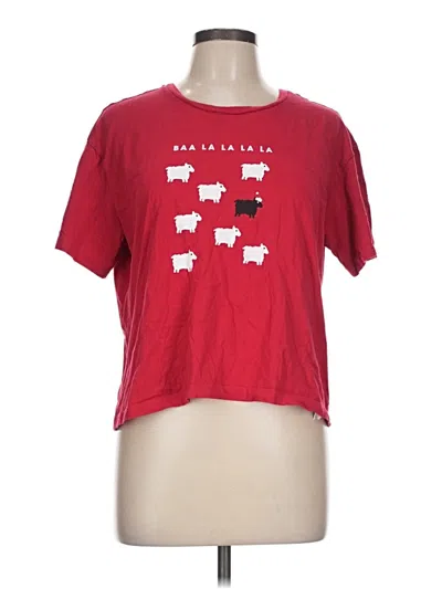 Pre-owned Forever 21 Short Sleeve T-shirt In Red