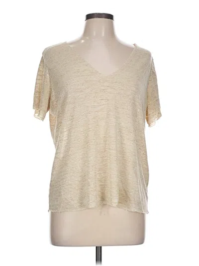 Pre-owned Forever 21 Short Sleeve T-shirt In Tan