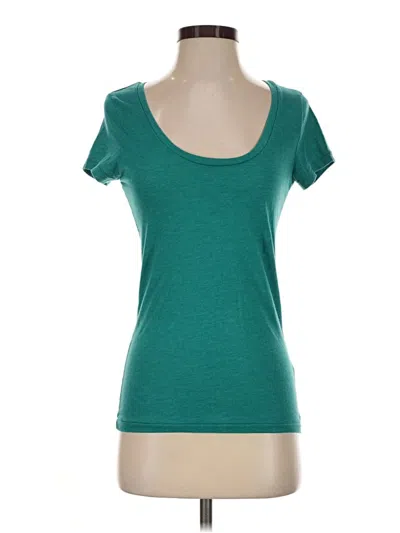 Pre-owned Forever 21 Short Sleeve T-shirt In Teal