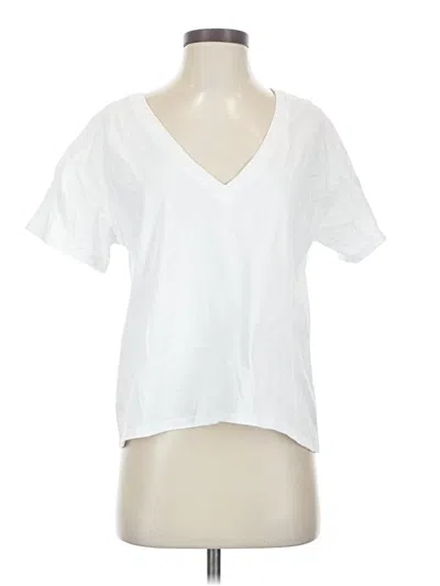 Pre-owned Forever 21 Short Sleeve T-shirt In White