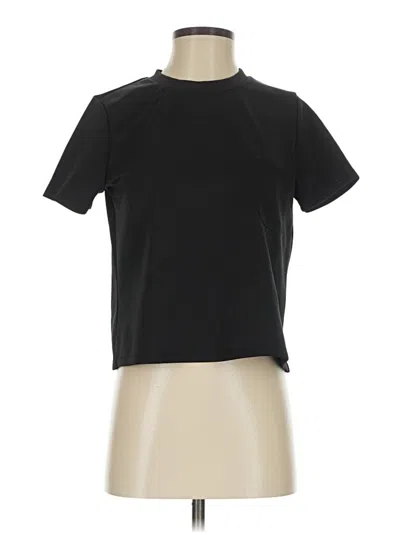 Pre-owned Forever 21 Short Sleeve Turtleneck In Black