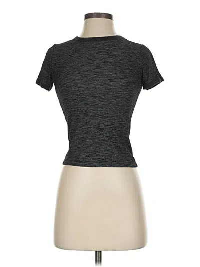Pre-owned Forever 21 Short Sleeve Turtleneck In Gray