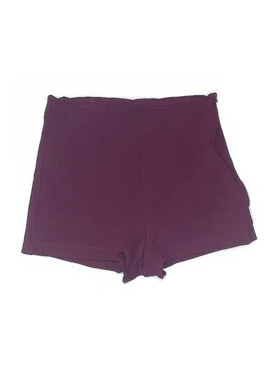 Pre-owned Forever 21 Shorts In Burgundy