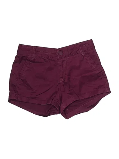 Pre-owned Forever 21 Shorts In Burgundy